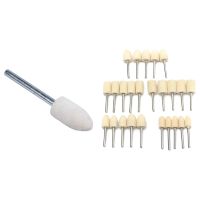 12 Pcs Polishing Buffing Tool with 25Pcs Set 1/8 Inch Felt Polishing Buffing Points Mounted Imitation Wool