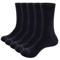 YUEDGE Mens Breathable Comfortable Thin Cotton Socks Classic Casual Mid Crew Calf Business Dress Socks For Size 37-46 Socks