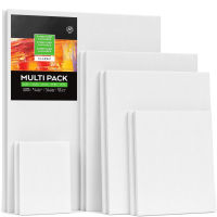 Paint Canvases for Painting Stretched Canvas pack of 5 100 Cotton Primed Art Supplies for Acrylic Pouring and Oil Painting