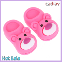 ของขวัญคริสต์มาส Cadiav 1:12บ้านตุ๊กตาจำลองรองเท้าแตะห้องพักขนาดเล็กเครื่องประดับ DIY