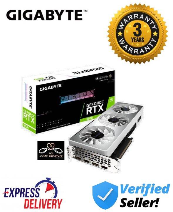 GIGABYTE GeForce RTX 3070 VISION OC 8G GDDR6 (GV-N3070VISION OC