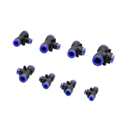 ；【‘； 5 Pcs Three Way Reducing Slip Lock Quick Connector Garden Water Hose Pipe Tee Connection Accessories Pneumatic Pipe Fittings