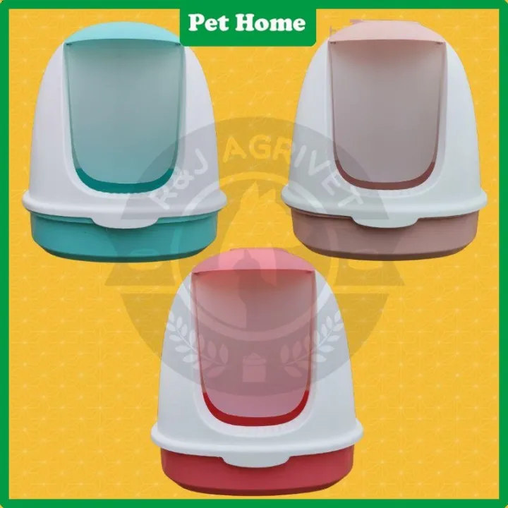 PetHome ON HAND! Large Cat Litter Box with Cover and Scoop Cat Dome House Lazada PH