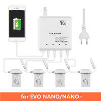 หลายแบตเตอรี่ชาร์จ Hub EVO นาโนแบตเตอรี่ชาร์จอย่างรวดเร็วอัจฉริยะชาร์จอย่างรวดเร็วโหมดการจัดเก็บ USB ออกสำหรับนาโนจมูก