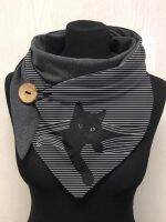 Black Cat Casual Scarf And Shawl for Women