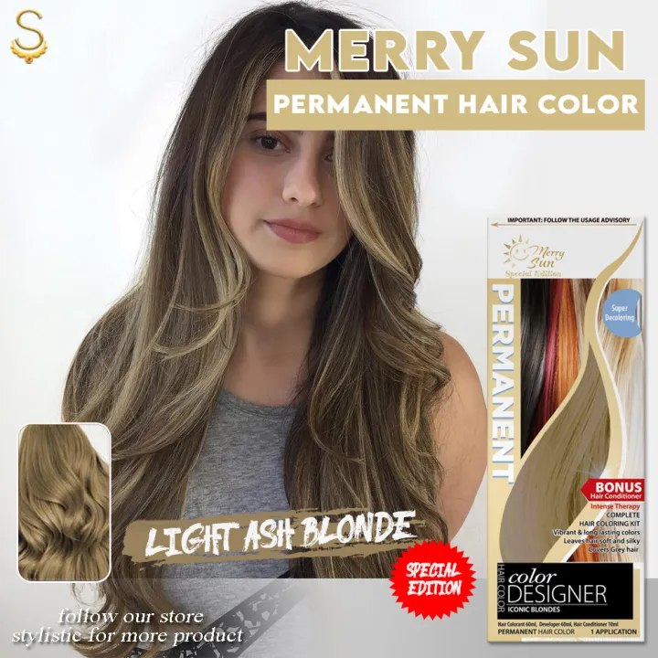 Merry Sun Permanent Hair Color , Complete Hair Coloring Kit with Hair  Conditioner , Radiant Color , Soft & Healthy Hair | Lazada PH