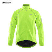 ARSUXEO Cycling Windbreaker Jackets Full Waterproof Bike Raincoat Reflective MTB Bicycle Clothing Motorcycle Jersey Lightweight