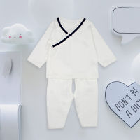 YUYING Cotton 100% ชุดเด็ก เสื้อผ้าเด็ก 3-6 สีขาว Baby  ของเด็กแรกเกิด ชุดเด็กแรกเกิด เสื้อผ้าเด็กอ่อน baby clothes เสื้อผ้าเด็กแรกเกิด Navy [3-6 Months]