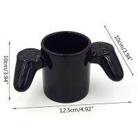 Personalized Creative Gamepad Shape Coffee Cup "Game Over" Letter Print Bottom