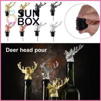 SUN BOX แกดเจ็ต หัวกวาง เครื่องประดับคริสต์มาส Unique Stag จุกขวด เครื่องมือบาร์ เครื่องเติมอากาศไวน์ เครื่องเทไวน์