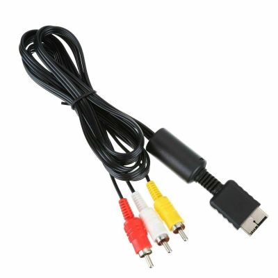 【YF】 1.8m/6FT HDTV AV Audio Video Cable A/V Component Cord Wire For Sony PlayStation 2 3 PS2 PS3