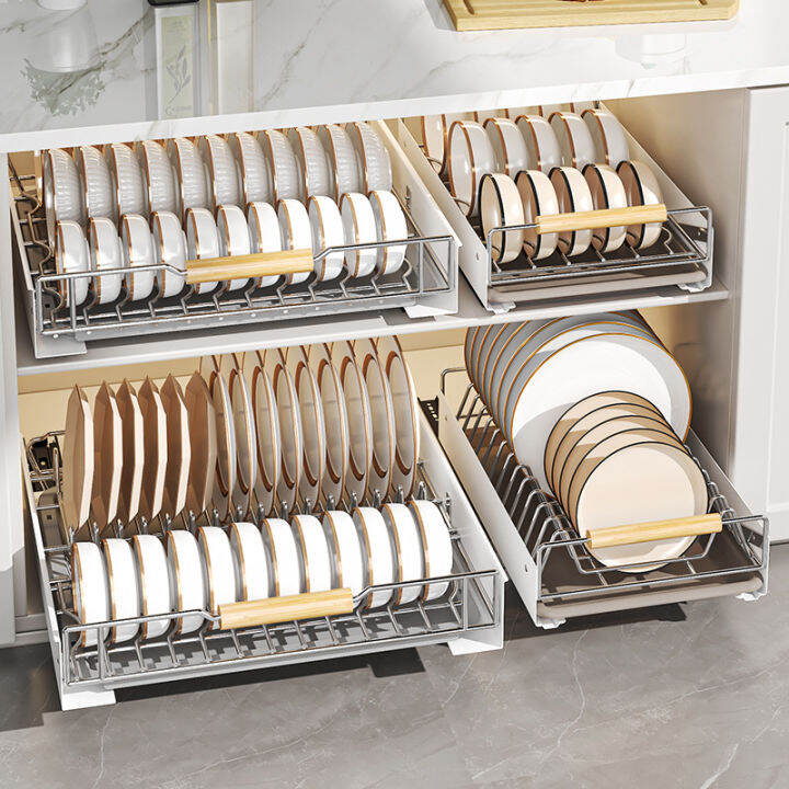 Pull Out Dish Rack for Stainless Basket for Kitchen