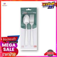 ซีกัล ช้อนส้อม รุ่นทิวลิป x 2 คู่Seagull Fork &amp; Spoon Tulips x 2 Pairs