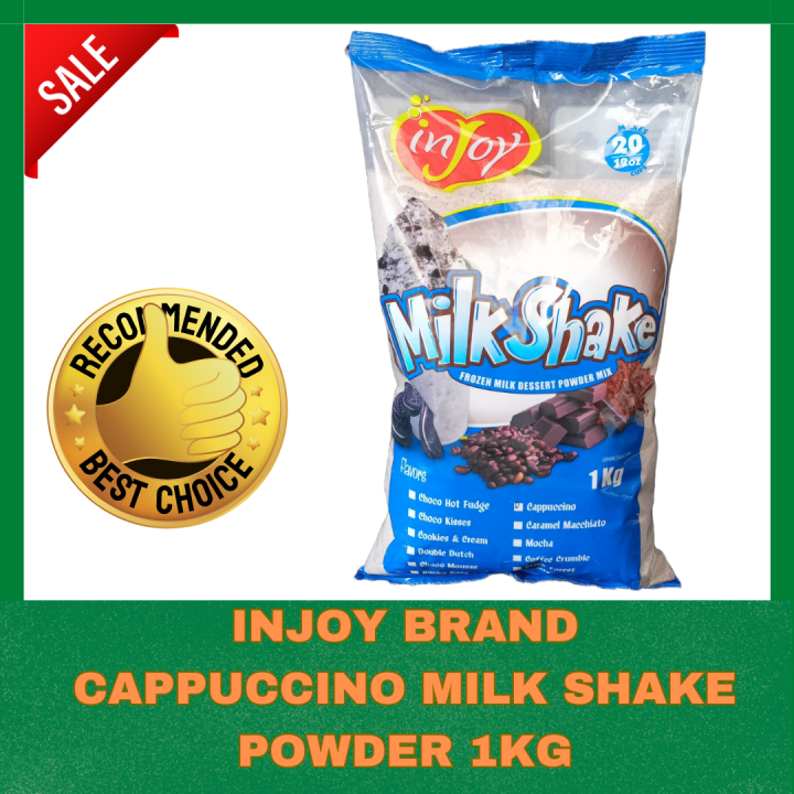 Injoy Cappuccino Milkshake Milk Shake 1kg Milk Tea Instant Powdered ...