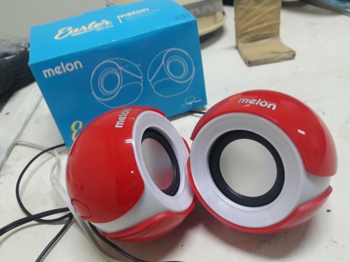 melon-usb-speaker-ลำโพง-คอม-ยูเอสบี-รุ่น-ms-019-สีแดง