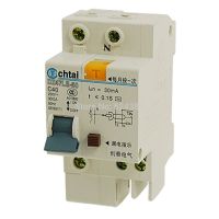 AC 230V / 400V 40A 1P 1 One Pole Household Miniature Earth Leakage Circuit Breaker DZ47LE-63 Electrical Circuitry Parts