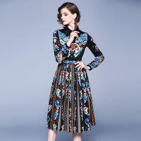 2021Womens Elegant Runway Shirt Dress Lace Up Robe Femme Hiver 2020 Button Floral Kleider Damen Angel Autumn Long Sleeve Mini Dress