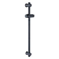 ▤✓ Stainless Steel Black Bath Sliding Bar Wall Mounted Adjustable Rail Bathroom Accessories Handheld Shower Head Rod