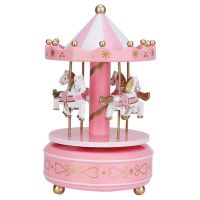 Music Box Merry Go Round Music Box Room Decorations Rotatable Wind Up Music Box Best Gifts Gift for Boys Girls