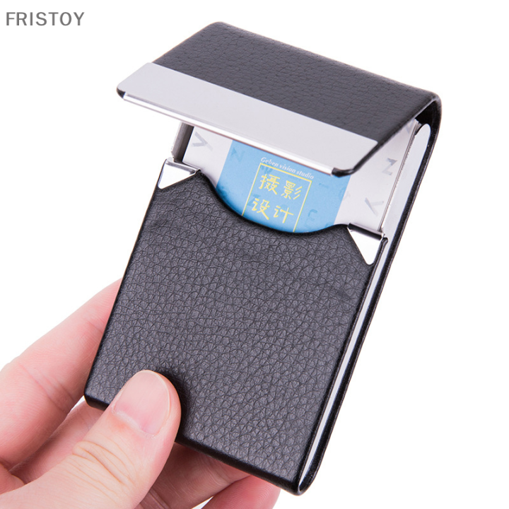 fristoy-เคสใส่นามบัตรกระเป๋าด้านนอกเป็นสแตนเลสสตีลกันแรงดันกันน้ำกล่องบุหรี่โลหะแบบฝาพับกล่องบุหรี่