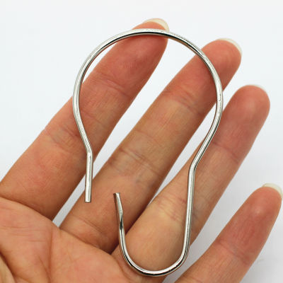 Curtain Shower Shower Metal Curtain Ring Rings Hooks Hook Shower Curtain Gourd Curtain Hook-100 Pcs 1 Pack