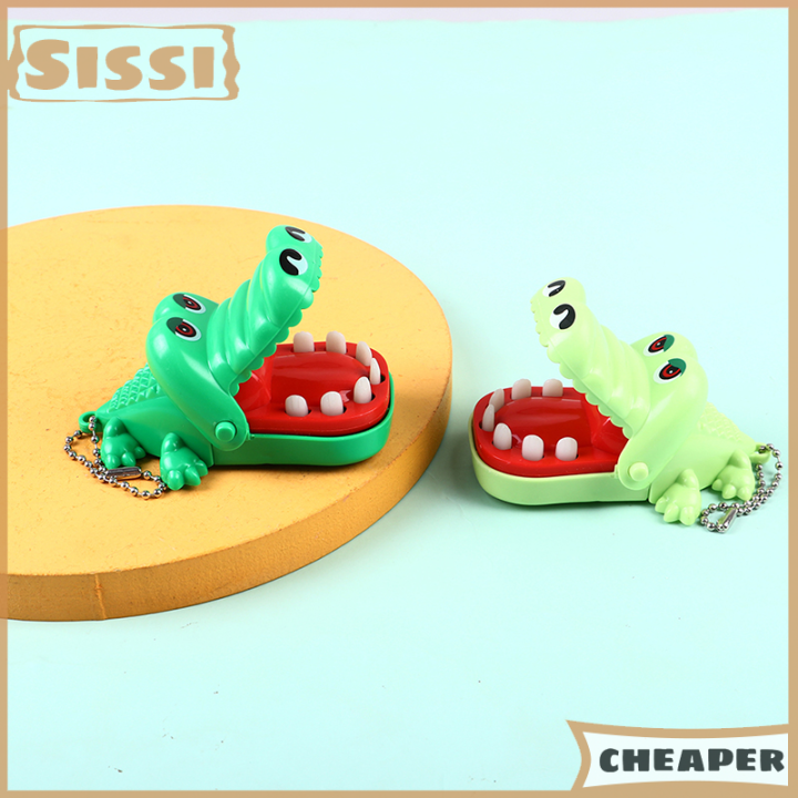 Sissi Creative Small Crocodile Mouth Dentist Bite Finger Game Gags Toy 