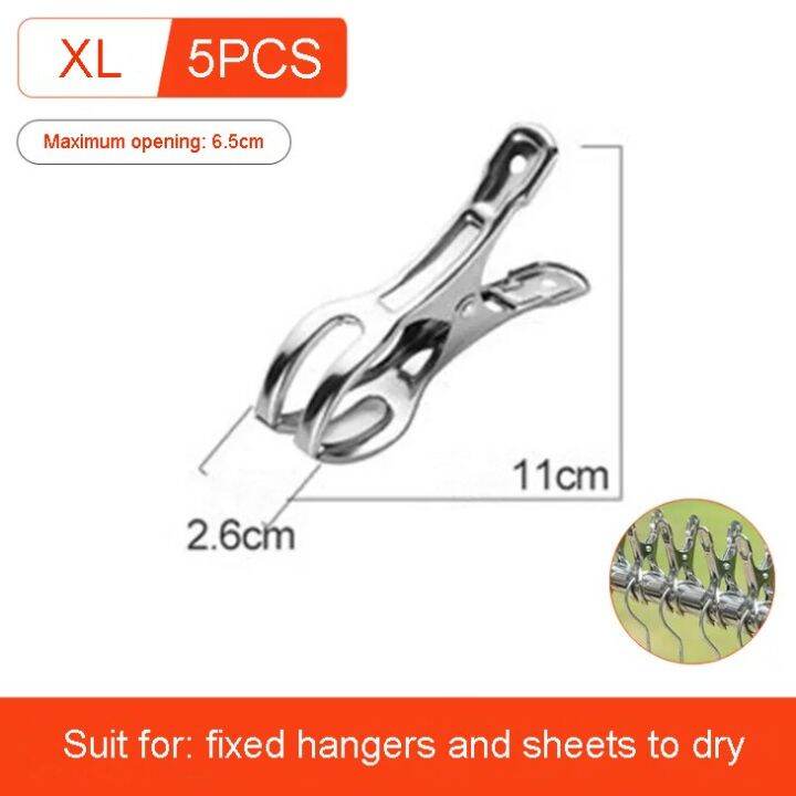 beach-towel-clips-clamps-stainless-steel-large-heavy-duty-metal-clothespins-peg-jumbo-size-windproof-clips-clothes-pin-hanger-clothes-hangers-pegs