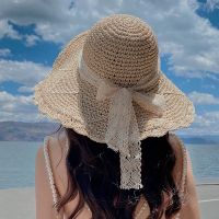 Uniqlo 2023 New 2023 Straw Hat Seaside Beach Hat Womens Summer Temperament Versatile Fashionable Sun Hat UV Protection