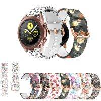 ✶✹ Camo miękki silikonowy pasek do zegarka pasek do Samsung Galaxy Watch3 41mm inteligentny zegarek zamiennik kolorowy pasek na rękę do zegarka 42mm