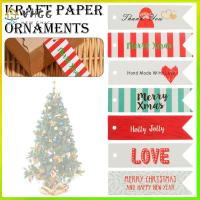 VHGG 100Pcs DIY Home Decor Birthday Decoration Gifts Label Kraft Paper Ornaments Christmas Tree Tag Xmas Hanging