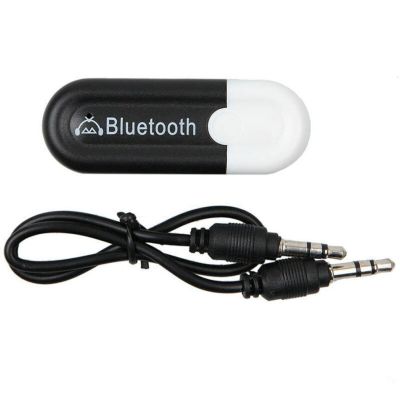 USB Bluetooth HJX-001 บลูทูธมิวสิครับสัญญาณเสียง 3.5mmแจ็คสเตอริโอไร้สายสีดำ