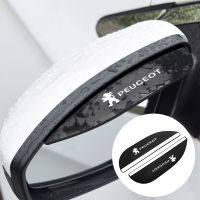 2Pcs รถกระจกมองหลัง Rain Rain Shield Snow Guard Sun Visor สำหรับ Peugeot 206 207 208 308 406 408 508 2008