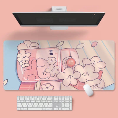 Large Pink Cute Girl Heart Series Mouse Pad Personalitay Girl Office Desk Mat（20cmx25cm  30cmx60cm  40cmx70cm 40cmx80cm 40cmx90cm）
