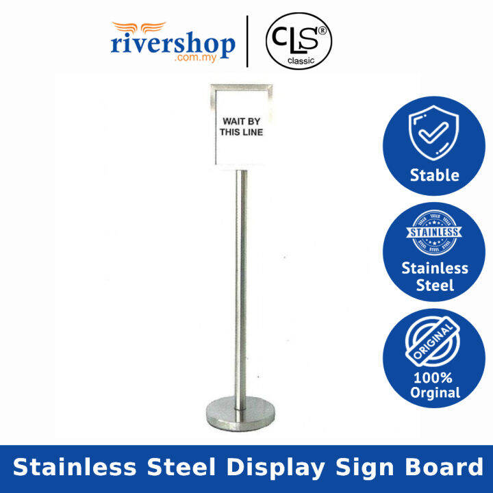 Cls (Postscript) Stainless Steel Display Sign Board Memo Stand SBS023/SSA4 Lazada