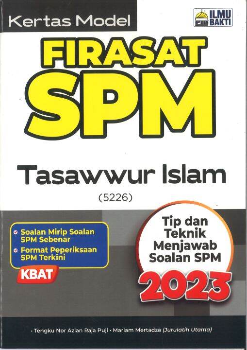 KERTAS MODEL FIRASAT SPM TASAWWUR ISLAM 2023 | Lazada