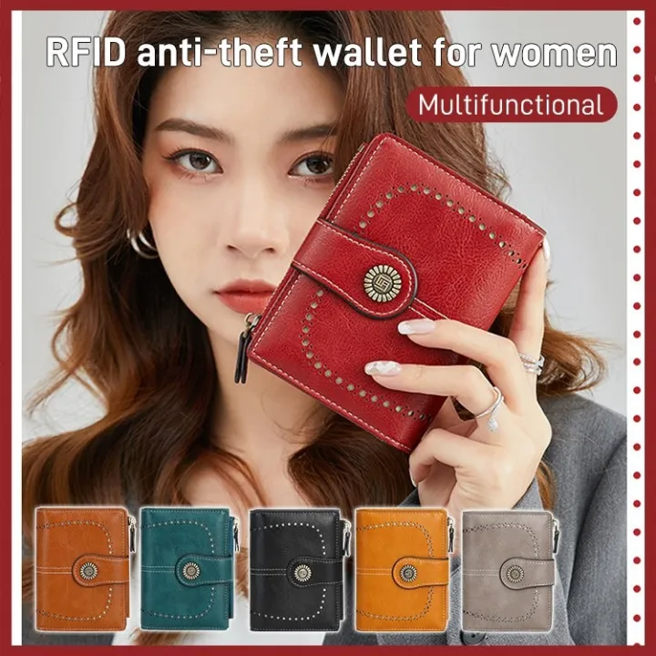 Multifunctional RFID antitheft wallet for women Lazada PH