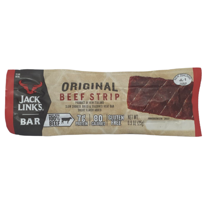 Jack Link’s Beef Original Beef Strip Slow Smoked, Dried & Seasoned Meat ...