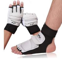 【LZ】∏  Luvas De Treinamento De Taekwondo De Fita Longa Proteção De Pés Suporte De Tornozelo Conjunto De Boxe