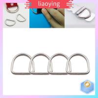 LIAOYING 15pcs อุปกรณ์เสริม DIY แหวน D ไม่มีรอย 304สแตนเลสสตีล สายรัดหัวเข็มขัด ของใหม่ ฮาร์ดแวร์สำหรับคลังสินค้า หัวเข็มขัด D ปลอกคอสุนัข/สัตว์เลี้ยง