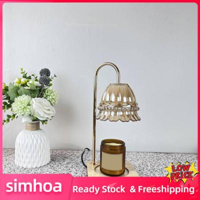 Simhoa เทียนโคมไฟอุ่นเทียน,โคมไฟกลิ่นหอมบนลงล่างเทียนละลาย
