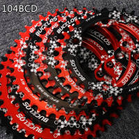 BUCKLOS 104BCD แคบกว้าง Chainring 30/32/34/36/38/40/42ครั้งจักรยานแผ่นฟันทนทานอลูมิเนียมอัลลอยด์ MTB โซ่แหวนชิ้นส่วนจักรยาน