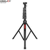 KINGJOY ขาตั้งกล้องขาตั้งเดสก์ทอปขนาดเล็กสำหรับ MC1192 8กก./17.6lbs ความจุ5ระดับปรับความสูงได้ด้วย1/4in สกรูหัวบอลแบบมัลติฟังก์ชั่นคลิปสำหรับ Vlog Live Streaming การประชุมทางไกลผ่านระบบวิดีโอสอนของตกแต่งสำหรับถ่ายรูปสอนออนไลน์