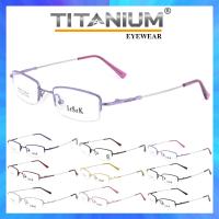 Titanium 100 % แว่นตา รุ่น 9092 กรอบเซาะร่อง Rectangle ทรงสี่เหลี่ยมผืนผ้า ขาข้อต่อ วัสดุ ไทเทเนียม (สำหรับตัดเลนส์) กรอบแว่นตา สวมใส่สบาย น้ำหนักเบา ไม่ตกเทรนด์ มีความแข็งแรงทนทาน Gouging frame Eyeglass Leg joints Titanium material Eyewear Top Glasses