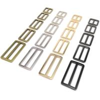 【YF】 Metal Thickened Durable Leather Shoulder Rectangle Tri-glide Adjust Pin Buckle Slider O