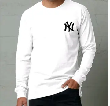 IAM Clothing} Longsleeves Round Neck Classic NEW YORK YANKEES for Men and  Women Good quality Thick Makapal Cotton - Long sleeve shirt outfit Unisex