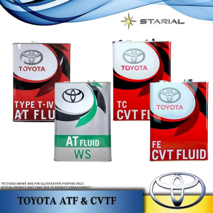 GENUINE TOYOTA TRANSMISSION FLUIDS GEAR OIL / TYPE IV (T-IV) ATF / WS ...