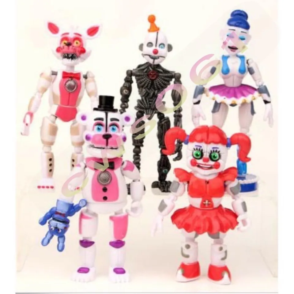 5Pcs / Set Five Nights At Freddy's Game FNAF Figure Funtime Freddy