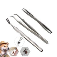 ✕❡▤ Quality Stainless Steel Pet Flea Remover Tool Scratching Hook Tweezers Clips Set Cat Dog Tick Removal Tool Pet Grooming Supplies