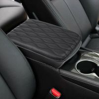 Black Beige Car Armrest Pad Cover Center Console Box PU Leather Cushion Mat Auto Interior Essories Universal Water-Proof