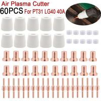 60Pcs Plasma Cutter Tip Electrodes &amp; Nozzles Kit Consumable Accessories For PT31 CUT 30 40 50 Plasma Cutter Welding Tools